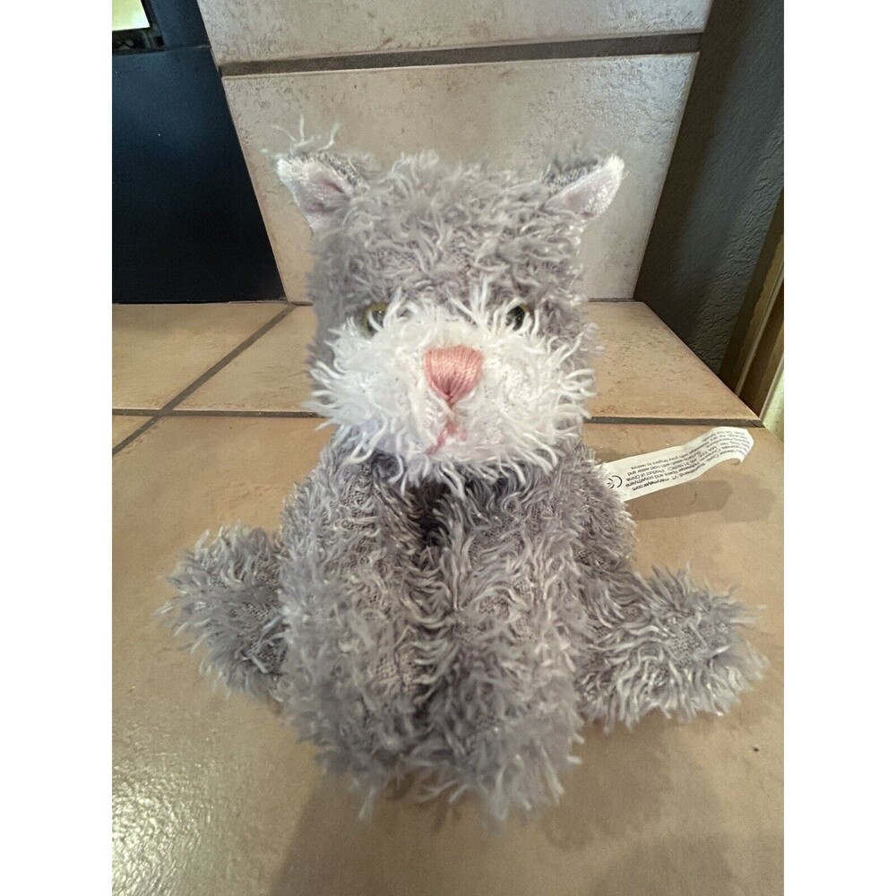 Mary Meyer Flip Flops Gray Kitten Cat Plush Stuffed Animal Kitty Vintage